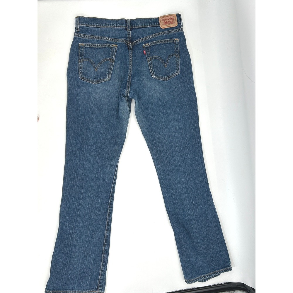 Levi's 515 Bootcut Jeans Nouveau Mid Rise Classic Blue Denim 12 Y2k Vintage - Picture 4 of 10